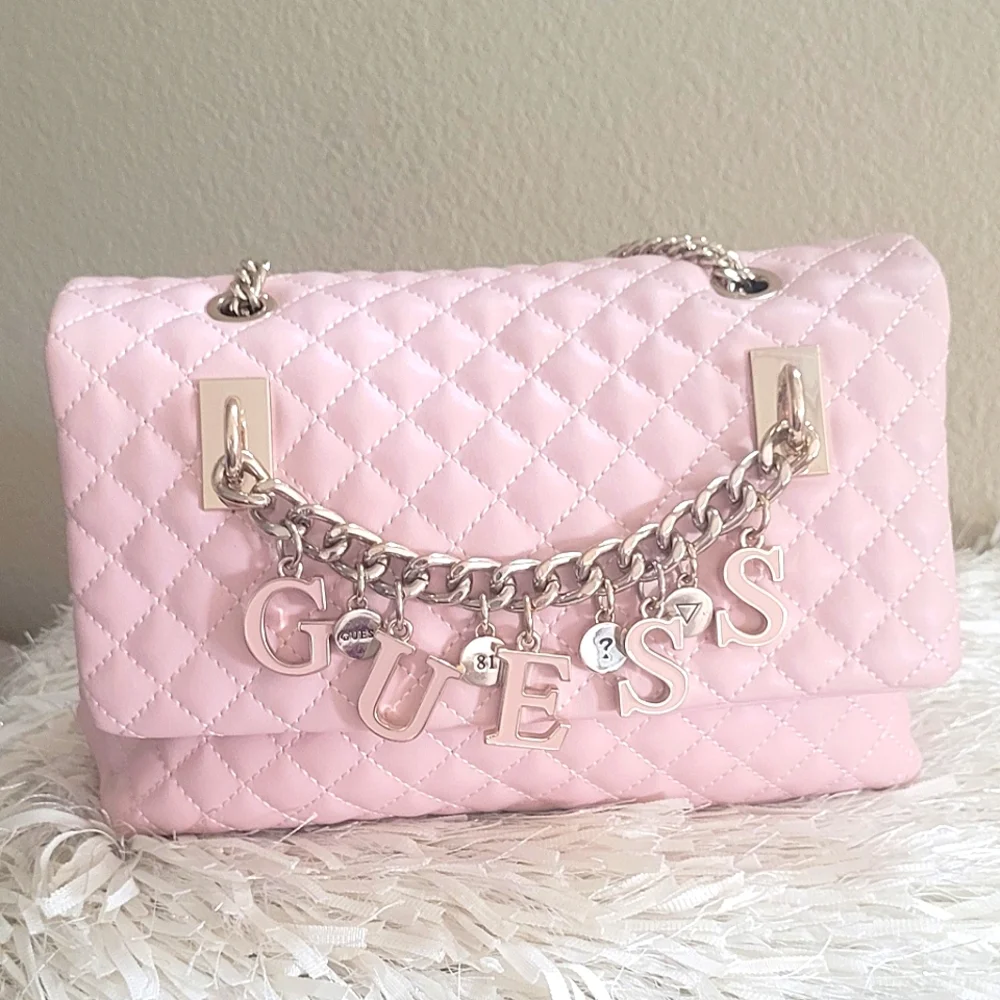 VINTAGE GUESS QUILTED PURSE - Picture 3 of 10